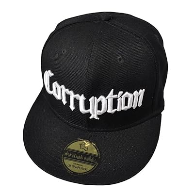 Buy Black Flat Peak Snapback Baseball Cap at Ubuy Jamaica