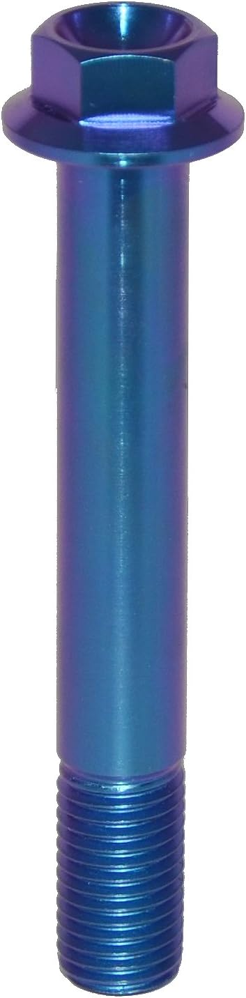 Motorcycle Bolt Titanium Caliper Bolts Titanium alloy Flanged Hex Head Bolt M10 x (1.25mm) x 70mm