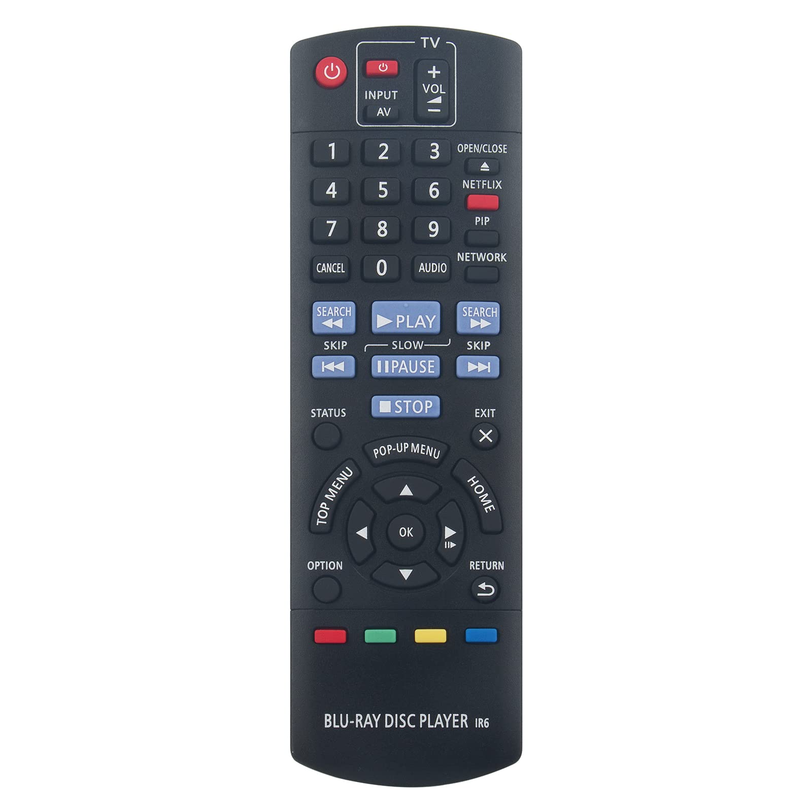 VINABTY N2QAYB000739 Replace Remote Control Fit for PANASONIC BLU-RAY DISC PLAYER DMPBD77 DMPBD77EBK DMP-BD77 DMP-BD87 DMP-BD871