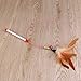 TINKSKY Kitten Cat Pet Toy Wire Chaser Wand Teaser Plumage with Bell Beads Play Fun Gifts for Your Lovely cat (Random Colour)