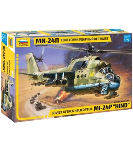 Amazon.com: Zvezda 530004823 1:48 MIL Mi-24V/VP (HIND) Combat