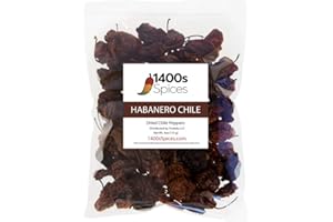 4oz Dried Habanero Peppers by 1400s Spices