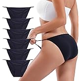 Buankoxy Women's Low-Rise String Bikini Panty Stretch Briefs