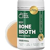 BEST BONE BROTH Premium Beef Bone Broth Concentrate - From Grass Fed, Pasture Raised Cattle - Healthier Skin & Nails, Healthy
