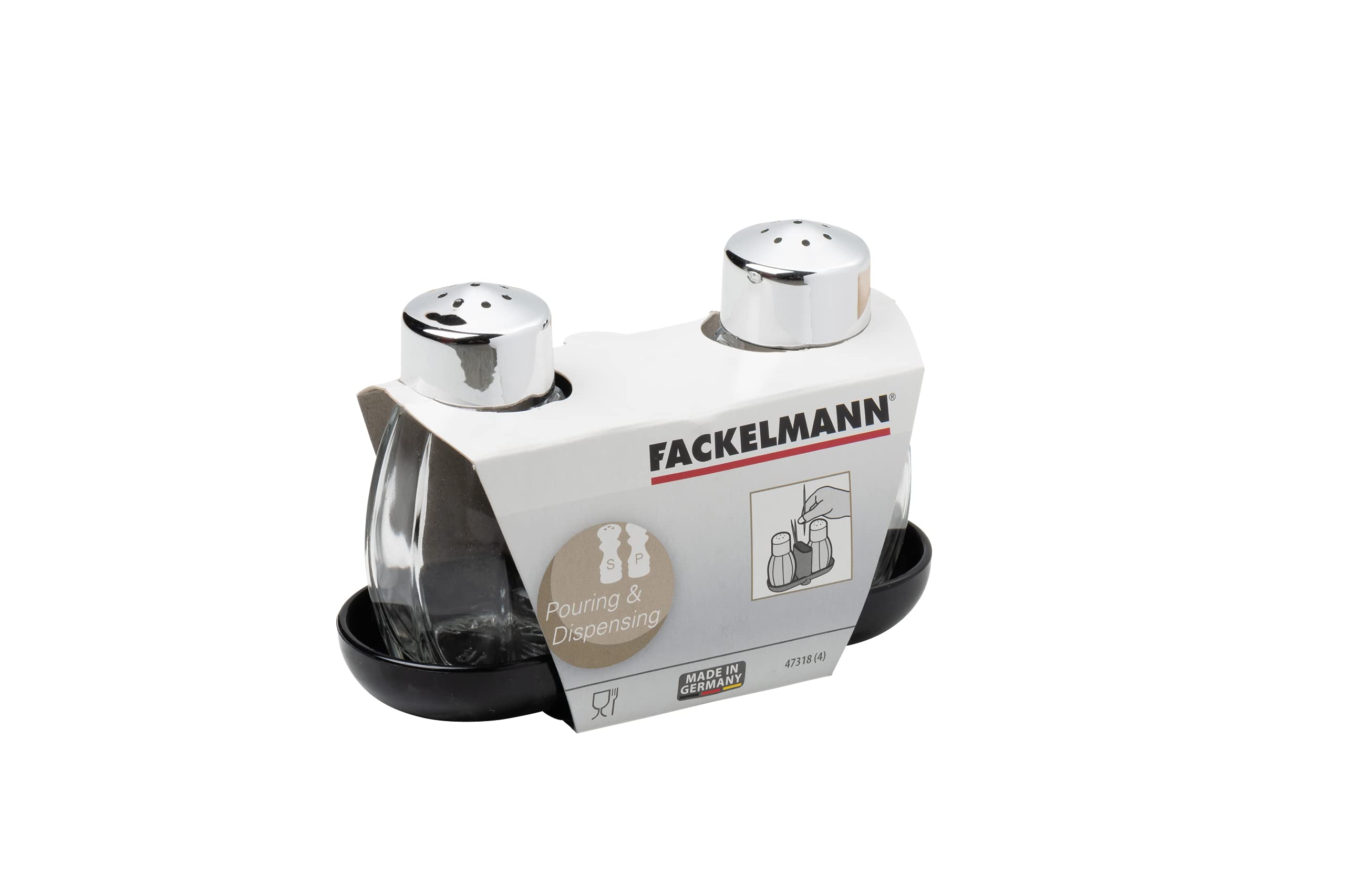 Fackelmann 47318 Cruet for Salt and Pepper with Toothpicks