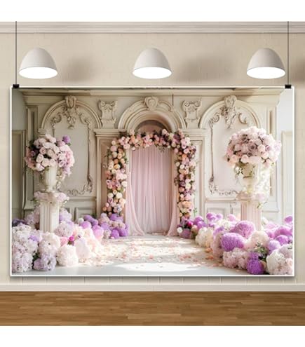 BELECO 6x4ft Fabric Flowers Shop Backdrop Flowers And Gifts