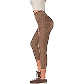 Fanka Powerband Resistance Leggings for Women,7/8 Length–Sculpting Compression with Built-in Bands,Reversible Wear