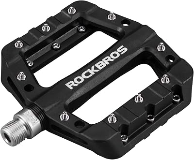 ROCKBROS Nylon Fiber Bike Pedals 9/16 Wide Platform With 3 Bearings