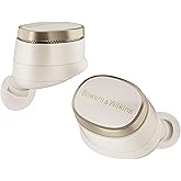 Bowers & Wilkins Pi8 Bluetooth Wireless Earbuds (Dove White), in-Ear Bluetooth Earphones with Qualcomm Chipset & aptX Lossless, Active Noise Cancelling Earbuds, 3 Built-in Mics, 15-Min Quick Charging