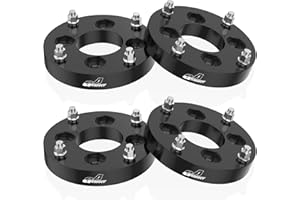 GAsupply 4x110 to 4x156 Wheel Adapters 12x1.25 Studs Fit for UForce ZForce Snarler Viking Wolverine YXZ1000R, 1 inch 25mm 4x110mm to 4x156mm ATV Wheel Spacer Adapter Black 74.1mm Hub Bore, 4pcs