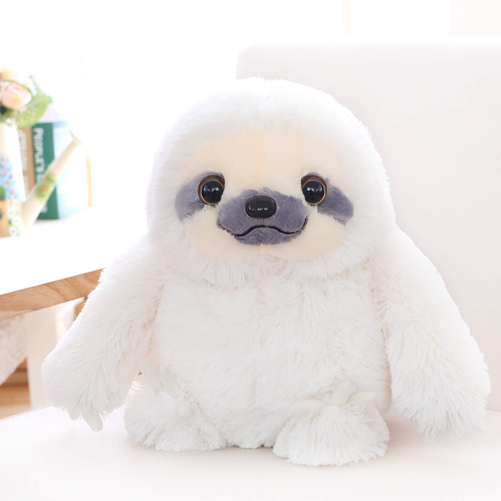 Winsterch Plush Sloth – Large Ivory Stuffed Animal, 15.7 Inch Ivory Soft Cuddly Toy, for Infants and Children