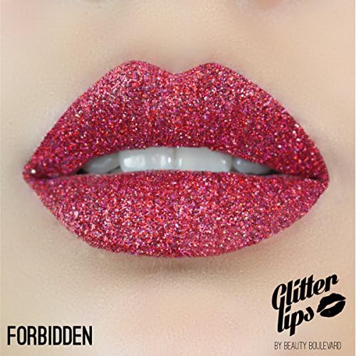 Glitter Lips by Beauty Boulevard - The #1 Exclusive Long Lasting Premium Glitter Lip Product (Forbidden)