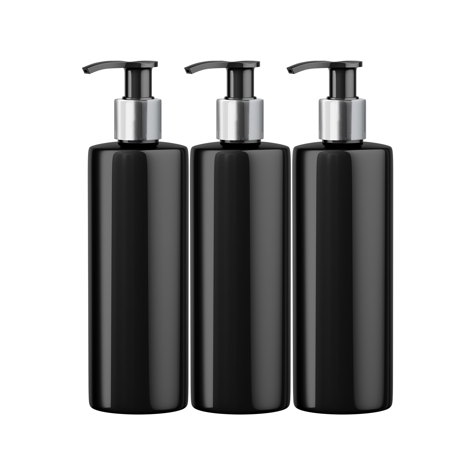 500ml Dispenser Pump Bottle Black PET Plastic Bottle Black/White Lotion Pump Mrs Hinch Customisable DIY Refillable Bathroom Hand Lotion Soap Bottle (3)