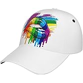 Cute LGBT Gay Pride Hats for Men Women Rainbow Baseball Cap Adjustable LGBT Baseball Hats Unisex