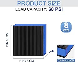 ToLanbbt 8 Pack Rubber Anti Vibration Pads 2" x