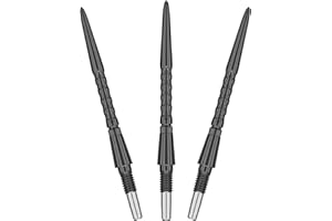 TARGET Darts Swiss Point Storm Dart Points, Surge (3 Pack Set of Tips) 26MM/30MM/35MM – Gold/Silver/Black | Change Dart Points, Swiss Storm Points, Professional Darts Accessories