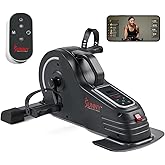 Sunny Health & Fitness Dual Function Under Desk Pedal Exerciser, Portable Indoor Cardio Mini Bike at Home, Arm/Leg Cycle for Seniors, Optional Magnetic, Motorized & Free SunnyFit App Bluetooth Connect