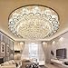 KALRI Luxury Crystal Chandelier LED Ceiling Lamp Flush Mount Modern Pendant Lighting Fixtures for Living Room Bar Shop (Dia 31.5'')