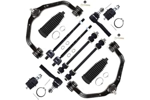 SCITOO 12-PC SET Suspension Kit For Ford Ranger For Mazda B2500 B3000 B4000 Front Upper Control Arm And Ball Joint Lower Ball Joint Inner Outer Tie Rod End Sway Bar End Link Steering Boot