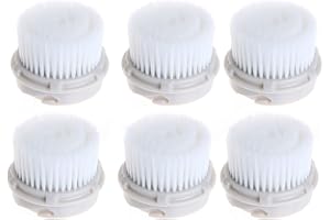 MYRA PARKER Facial Cleansing Brush Head Replacement, Facial Cleansing Brush Head, Exfoliator Facial Brush Heads, for Acne Prone, Clogged and Enlarged Pores Sensitive Skins (6Pack/Luxe Cashmere)