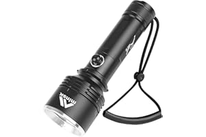 Minsk Dive Light, 2000 Lumen Scuba Diving Light, IPX8 Waterproof Underwater Flashlight, 3 Light Mode Diving Flashlight, Snorkeling Scuba Diving Accessories with Rechargeable Battery