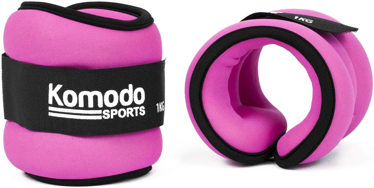 TekBox Komodo Pink Neoprene Ankle and Wrist Weights Running Training Exercise Fitness