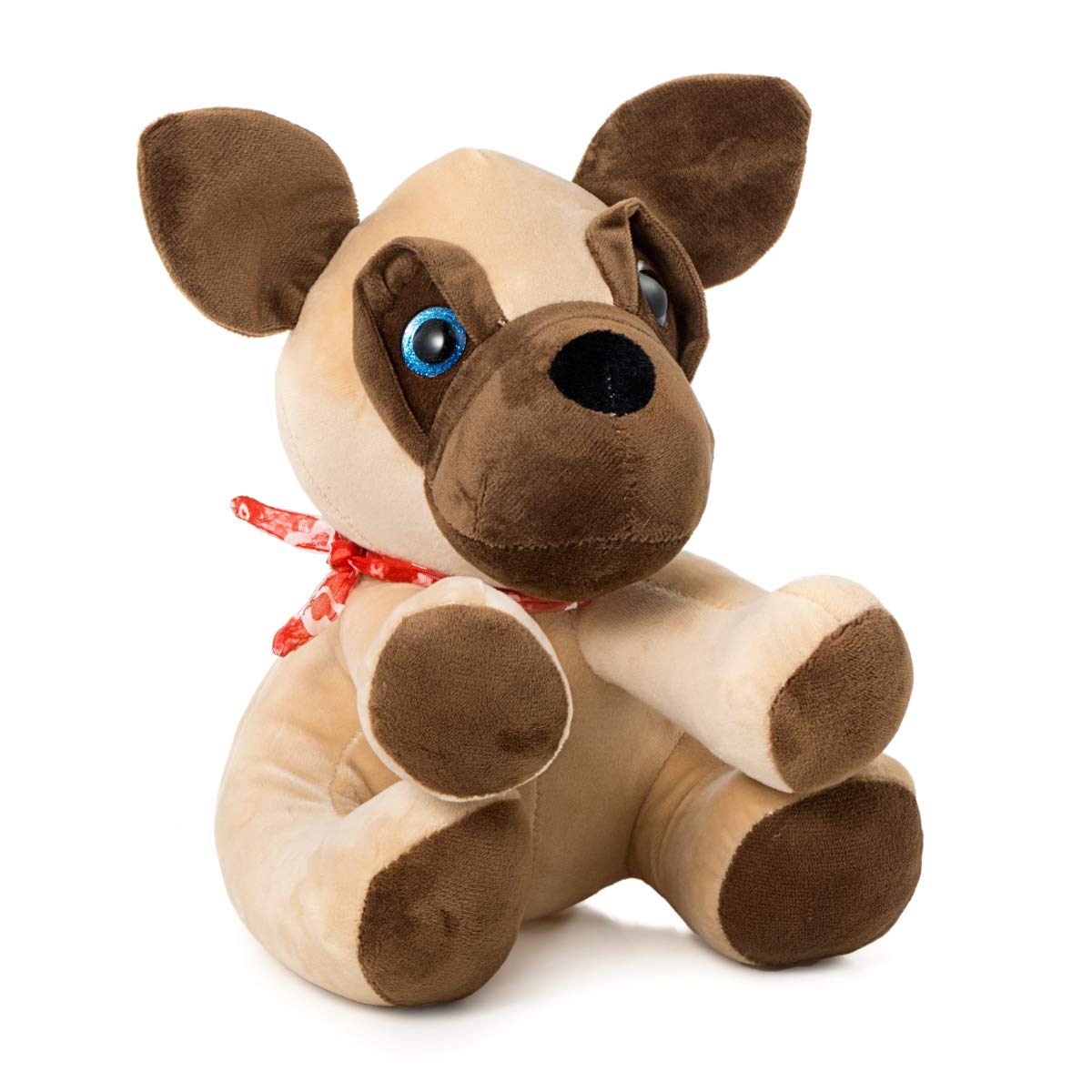 12" Valentine's Day Valentines Gift for Girlfriend, Boyfriend, Plush Stuffed Animal (Ribbon)