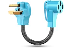 CircleCord NEMA 10-30P to 14-50R EV Charger Adapter Cord Compatible with Tesla Model 3/S/X/Y, 30 Amp Dryer to 50 Amp EV for Level 2 Charging, ETL Listed (Not for RV or Dryer)