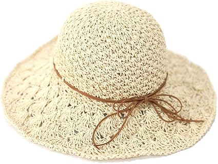 Amazon Co Jp 女性の麦わら帽子 親子ビーチキャップ 子供の麦わら帽子 サンハットバイザー 折りたたみ可能 子供 女性の サイズ さいず Child ホーム キッチン
