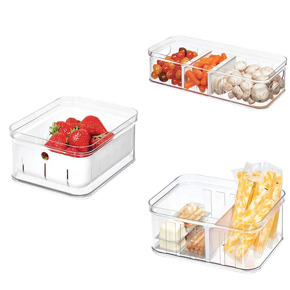 iDesign White Crisp Fridge Organisation Set