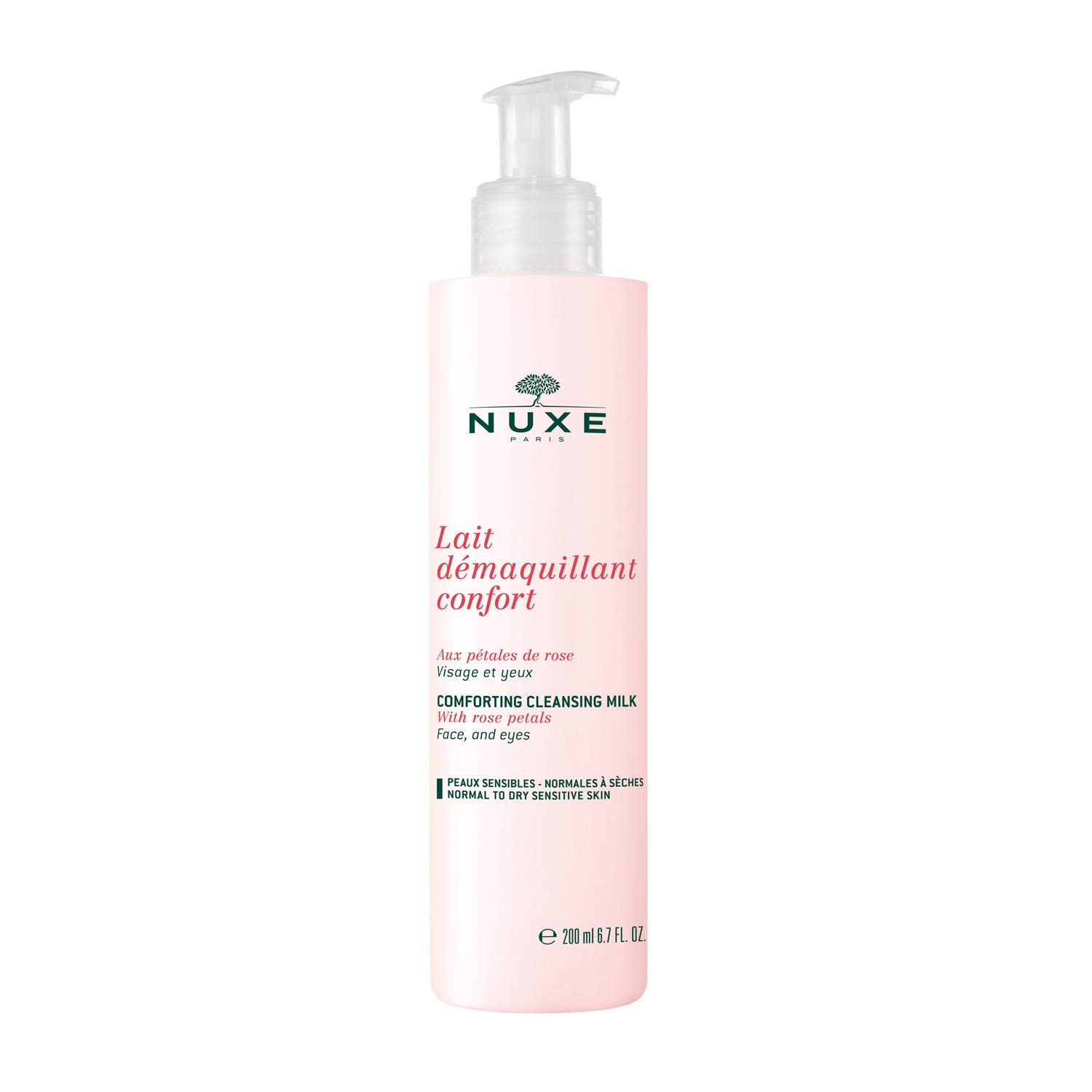 NUXE Comforting Cleansing Milk with Rose Petals, 6.7 Fl Oz