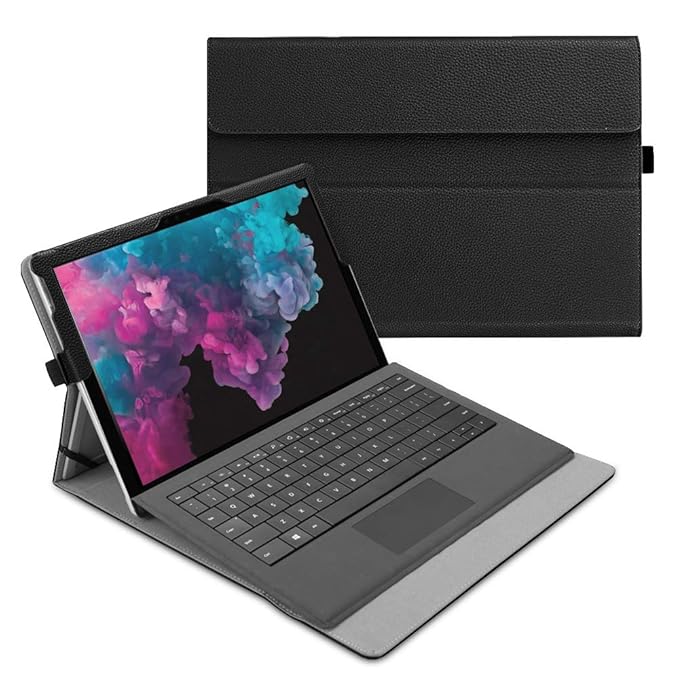 Fintie Hülle für Microsoft Surface Pro 6 (2018) / Pro 5 (2017) / Pro 4 / Pro 3 - Multi-Sichtwinkel Hochwertige Tasche Schutzh