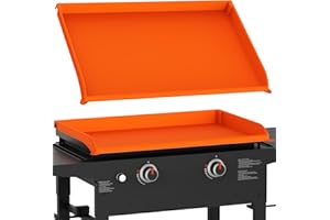 RUMLICK Silicone Griddle Mat Cover for Blackstone - Full Protection Waterproof Griddle Top Cover (28" Sky Orange)