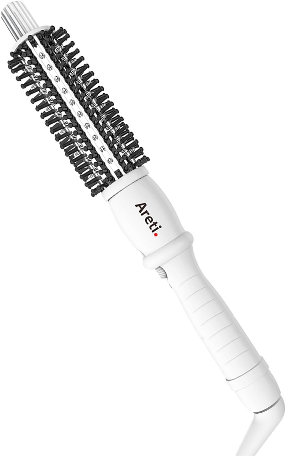 Areti Roll Brush Curling Iron Patent Design with Negative Ion 25mm (1 inch) White 708A
