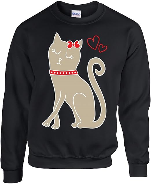 Cute Cat Adult Sweatshirt Amazon.ca Clothing & Accessories