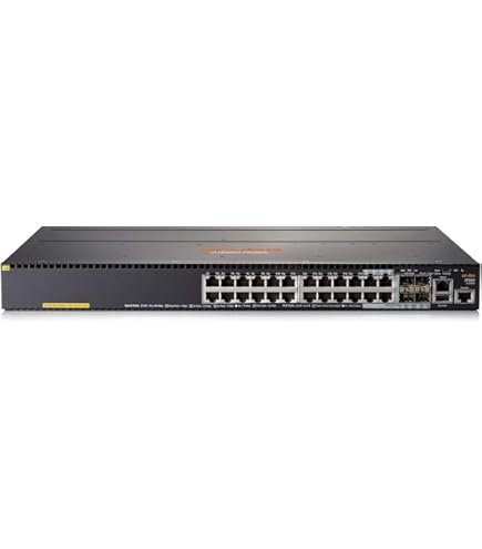 Amazon.com: HPE Aruba 2930F 24G PoE+ 4SFP 交換器- 24 個連接埠- 可