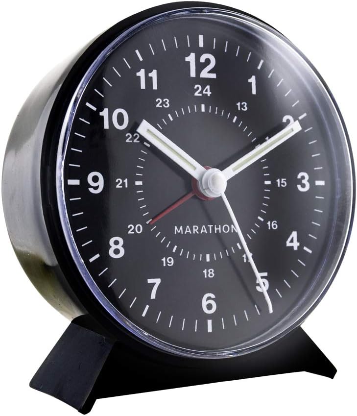 MARATHON CL034001BK Mechanical WindUp Alarm Clock Black Amazon.ca