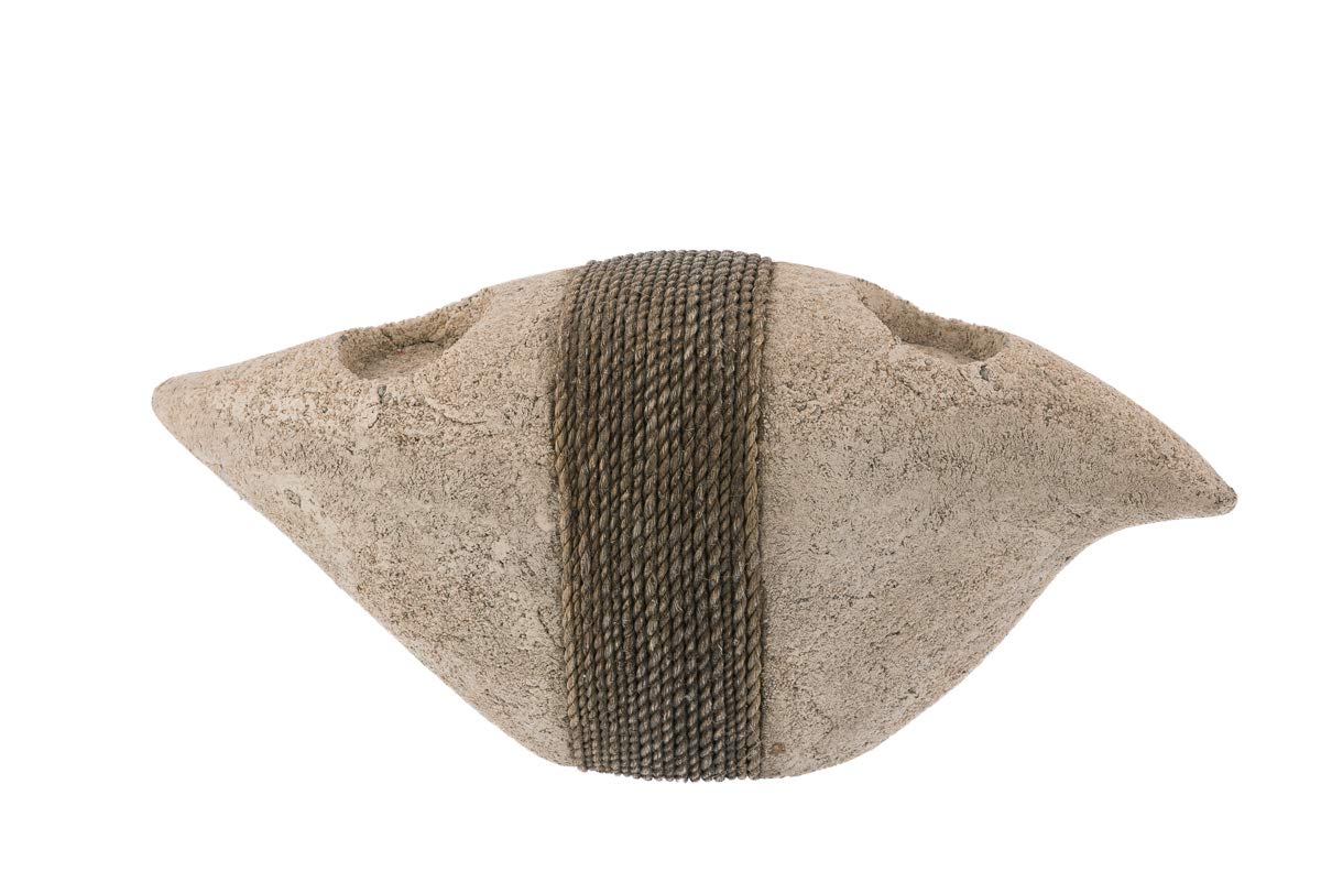 Lava Stone Candle w/Rope 38x15x18 cm