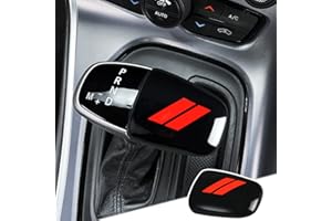 auovo Gear Shift Knob Trim for Charger Accessories Challenger 2015-2023 / Durango 2016-2024 ABS Interior Decoration Gear Shifter Cover (Black)