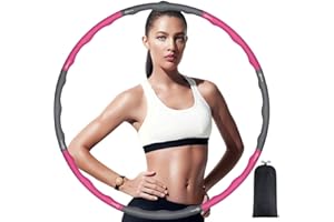 Exercise Hoop Weighted Hula Hoops for Fitness Weight Loss Detachable 8 Section 95cm Hula Hoop for Adults for Exercise