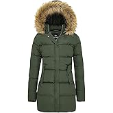 FARVALUE Women's Winter Coat Warm Parka Jacket Puffer Quilted Thicken Hooded Outerwear with Fur Trim