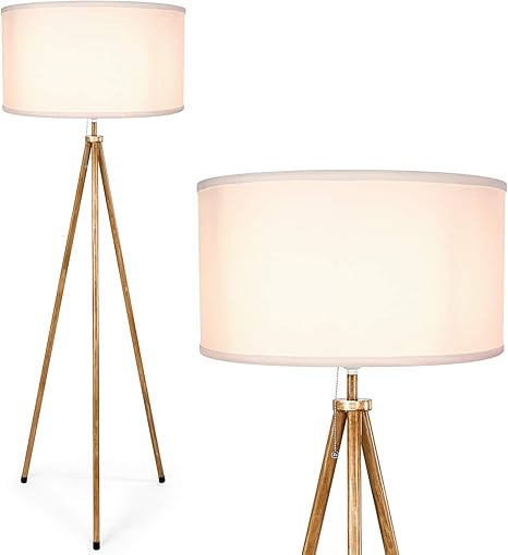 Albrillo Tripod Floor Lamp Lamp Shade With E26 Bulb Base Stylish