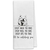 Dibor Samoyed Dog Kitchen Towels, Samoyed Gifts Dish Towels Dishcloth, Funny Dog Every Meal You Make Cloth Hand Towels Tea Towels for Bathroom Kitchen, Gifts for Dog Lovers, 16x24 Inches