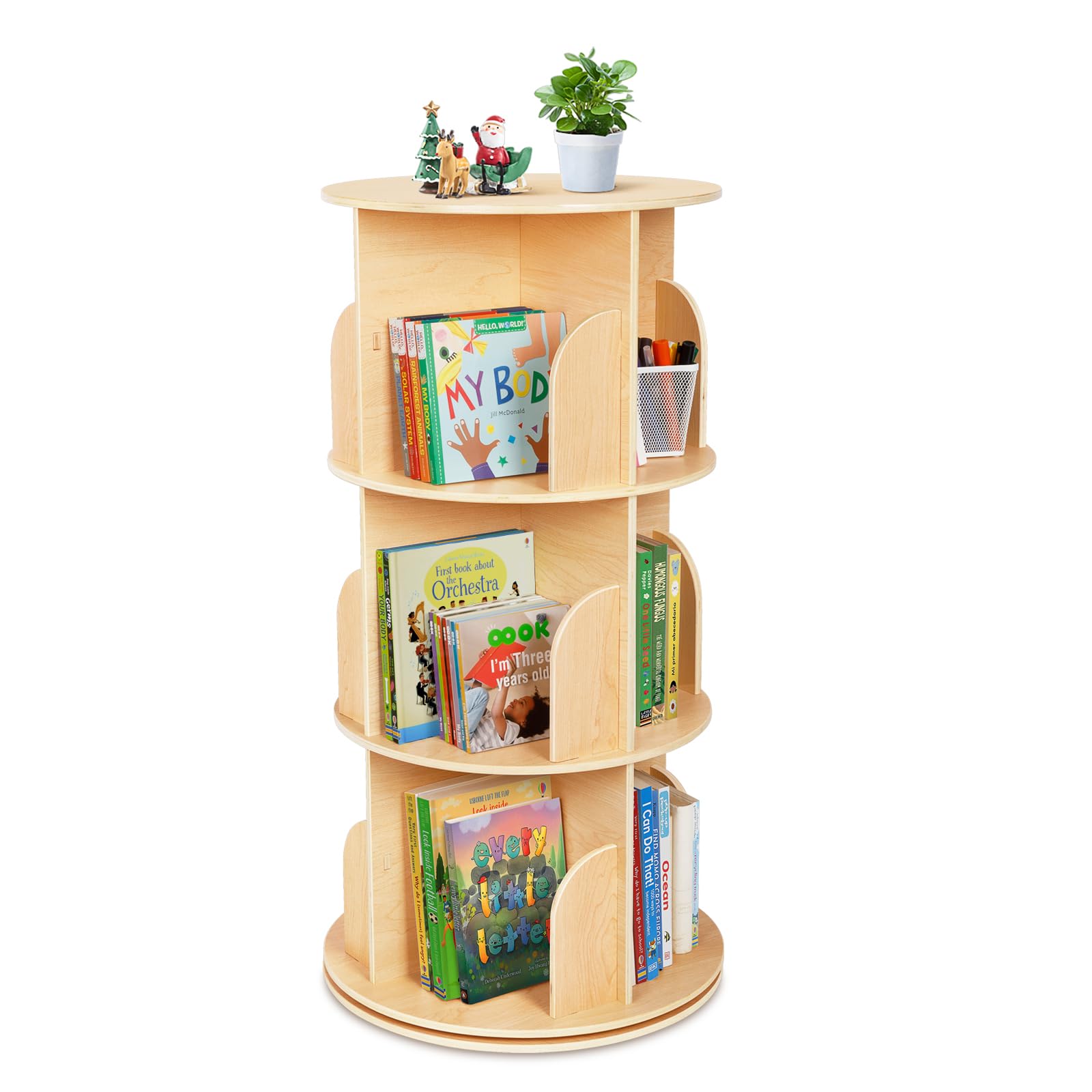 Mua OOOK Kids Rotating Bookshelf, Small Corner Bookshelf for Small ...