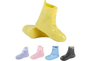 GARGOYLE BELLS Waterproof Rain Cover Boot Non-Slip Shoe Covers Silicon Reusable Rain Boots for Men Women