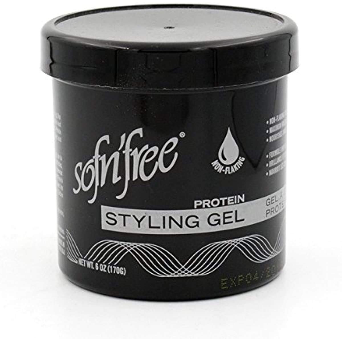 Sofn'free Protein Styling Gel, 170 g, Black, Pack of 1