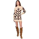 Dress To Women's Foliage Embroidery Linen Dress