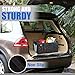 Car Trunk Organizer by 3Niner. Premium Quality. Universal Fit. Free Bonus Glove Box Organizer. Durable Collapsible Cargo Storage for Auto, truck, SUV. Non-Slip tote, Portable Caddy. WATERPROOF. Black
