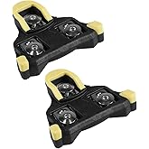 BV Bike Cleats Compatible with SPD-SL Pedal - Adjustable 6 Degree Float System for Ultimate Stability and Power Transfer - Durable Red Metal Cleats for Road and Indoor Cycling Shoes