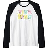 Pikachu Pastel Raglan Baseball Tee